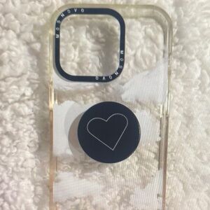 Clear Heart Phone Case IPhone 14pro